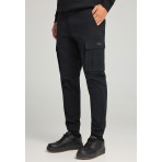 Funky Buddha Ανδρικό Παντελόνι Cargo (FBM012-030-02-BLACK)