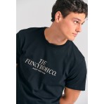Funky Buddha Ανδρική Μπλούζα Με Κοντό Μανίκι Και Τύπωμα (FBM012-030-04-BLACK)