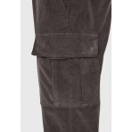 Funky Buddha Ανδρικό Παντελόνι Cargo Γκρι Σκούρο