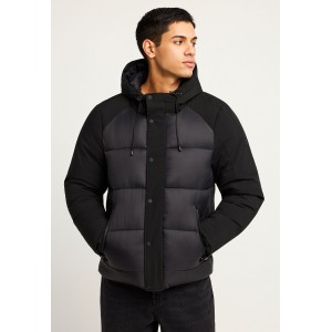 Funky Buddha Ανδρικό Φουσκωτό Τζάκετ (FBM012-032-01-BLACK)