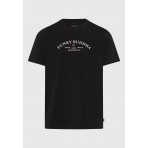 Funky Buddha Ανδρική Μπλούζα Με Κοντό Μανίκι Και Τύπωμα (FBM012-033-04-BLACK)