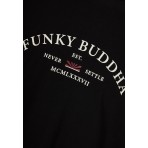 Funky Buddha Ανδρική Μπλούζα Με Κοντό Μανίκι Και Τύπωμα (FBM012-033-04-BLACK)