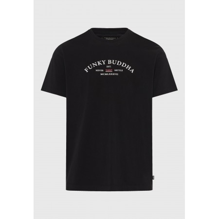 Funky Buddha Ανδρική Μπλούζα Με Κοντό Μανίκι Και Τύπωμα 