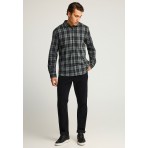 Funky Buddha Ανδρικό Μακρυμάνικο Πουκάμισο Καρό