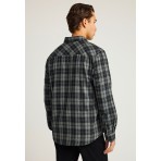 Funky Buddha Ανδρικό Μακρυμάνικο Πουκάμισο Καρό