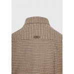 Funky Buddha Καρό Πουκάμισο Μακρυμάνικο Ανδρικό (FBM012-039-05-LATTE)