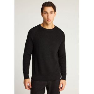 Funky Buddha Πουλόβερ Βαμβακερό Ανδρικό (FBM012-044-09-BLACK)