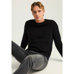 Funky Buddha Ανδρική Μακρυμάνικη Μπλούζα Μαύρη