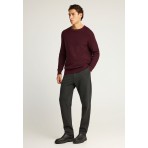 Funky Buddha Ανδρική Μακρυμάνικη Μπλούζα Μπορντό