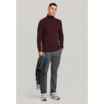 Funky Buddha Ανδρική Μακρυμάνικη Μπλούζα Μπορντό