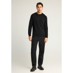 Funky Buddha Ανδρικό Πλεκτό Με Λαιμόκοψη (FBM012-048-09-BLACK)