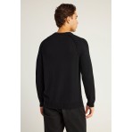 Funky Buddha Ανδρικό Πλεκτό Με Λαιμόκοψη (FBM012-048-09-BLACK)