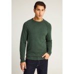 Funky Buddha Ανδρικό Πλεκτό Με Λαιμόκοψη (FBM012-048-09-SAGE-GREEN)