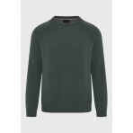 Funky Buddha Ανδρικό Πλεκτό Με Λαιμόκοψη (FBM012-048-09-SAGE-GREEN)