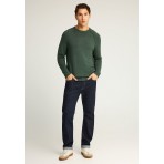 Funky Buddha Ανδρικό Πλεκτό Με Λαιμόκοψη (FBM012-048-09-SAGE-GREEN)