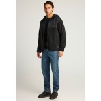 Funky Buddha Ζακέτα Fleece Ανδρική (FBM012-050-06-BLACK)