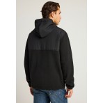 Funky Buddha Ζακέτα Fleece Ανδρική (FBM012-050-06-BLACK)