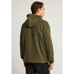 Funky Buddha Ζακέτα Fleece Ανδρική (FBM012-050-06-DUSTY-OLIVE)