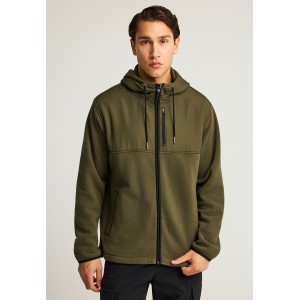 Funky Buddha Ζακέτα Fleece Ανδρική (FBM012-050-06-DUSTY-OLIVE)