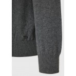 Funky Buddha Ανδρικό Πλεκτό Με Λαιμόκοψη (FBM012-050-09-GREY)