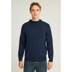 Funky Buddha Ανδρικό Πλεκτό Με Λαιμόκοψη (FBM012-050-09-NAVY)