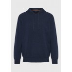 Funky Buddha Ανδρικό Πλεκτό Με Λαιμόκοψη (FBM012-050-09-NAVY)