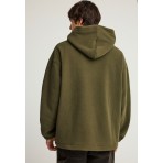 Funky Buddha Ανδρικό Φούτερ με Κουκούλα Λαδί