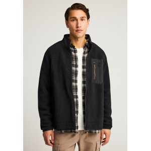 Funky Buddha Chest Pocket Ζακέτα Fleece Ανδρική (FBM012-054-06-BLACK)