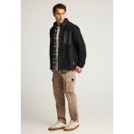 Funky Buddha Ανδρική Ζακέτα Μαύρη