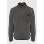 Funky Buddha Ανδρική Ζακέτα Φούτερ (FBM012-054-06-DK-GREY)