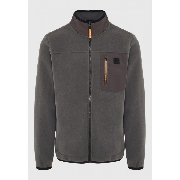Funky Buddha Ανδρική Ζακέτα Φούτερ (FBM012-054-06-DK-GREY)