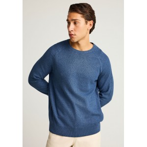 Funky Buddha Ανδρικό Φούτερ Με Λαιμόκοψη (FBM012-054-09-INDIGO-MEL)