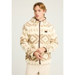 Funky Buddha Ανδρική Ζακέτα Φούτερ Με Κουκούλα (FBM012-055-06-CLOUD-CREAM)