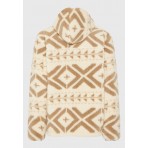 Funky Buddha Ανδρική Ζακέτα Φούτερ Με Κουκούλα (FBM012-055-06-CLOUD-CREAM)