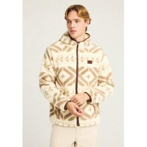 Funky Buddha Oversized Ζακέτα Fleece Ανδρική (FBM012-055-06-CLOUD-CREAM)