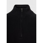 Funky Buddha Ανδρικό Πλεκτό Με Φερμουάρ (FBM012-055-09-BLACK)