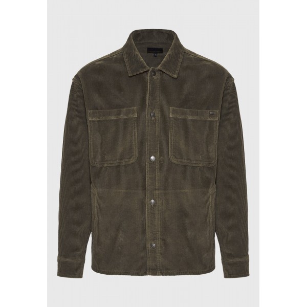 Funky Buddha Ανδρικό Πουκάμισο Καρό (FBM012-056-05-DUSTY-OLIVE)