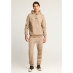 Funky Buddha Ανδρικό Παντελόνι Φόρμας Μπεζ