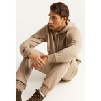 Funky Buddha Ανδρικό Παντελόνι Φόρμας Μπεζ