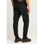 Funky Buddha Ανδρικό Παντελόνι Φόρμας Μαύρο