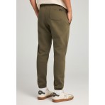 Funky Buddha Ανδρικό Αθλητικό Παντελόνι Φόρμας Λαδί