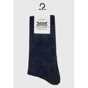 Funky Buddha Kάλτσες Ψηλές 1 Ζευγάρι (FBM012-058-10-INDIGO)