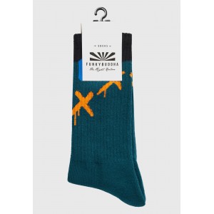 Funky Buddha Ανδρικές Κάλτσες (FBM012-059-10-PINE-GREEN)