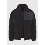 Funky Buddha Ανδρικό Φουσκωτό Τζάκετ (FBM012-060-01-BLACK)