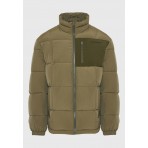 Funky Buddha Ανδρικό Φουσκωτό Τζάκετ (FBM012-060-01-KHAKI)