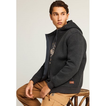 Funky Buddha Ανδρική Ζακέτα Φούτερ Με Κουκούλα 