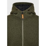 Funky Buddha Ανδρική Ζακέτα Με Κουκούλα Χακί