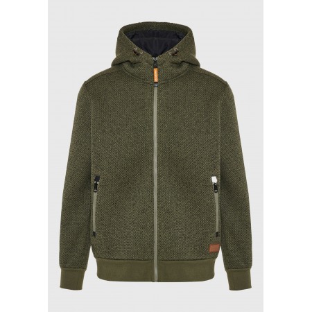 Funky Buddha Ανδρική Ζακέτα Φούτερ Με Κουκούλα 