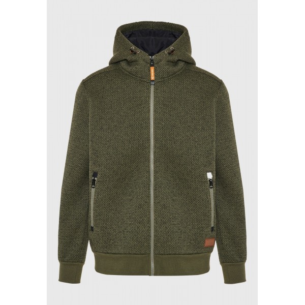 Funky Buddha Knitted Ζακέτα Πλεκτή Ανδρική (FBM012-060-06-DUSTY-OLIVE-MEL)