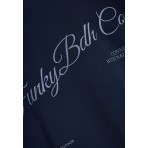 Funky Buddha Ανδρικό Φούτερ με Κουκούλα Μπλε Σκούρο